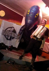 Eaten by a dinosaur