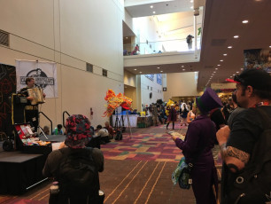 Rockin the Exhibit Hall Stage