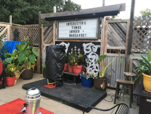 The outdoor stage